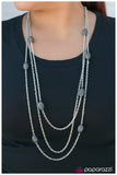 Paparazzi "Voodoo Vixen" Silver Necklace & Earring Set Paparazzi Jewelry