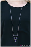 Paparazzi "V Right There! - Purple" Necklace & Earring Set Paparazzi Jewelry