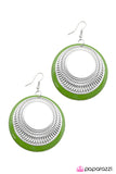 Paparazzi "Waiting for Forever - Green" earring Paparazzi Jewelry