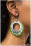 Paparazzi "Waiting for Forever - Green" earring Paparazzi Jewelry