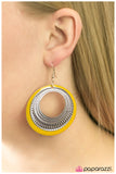 Paparazzi "Waiting for Forever - Yellow" earring Paparazzi Jewelry