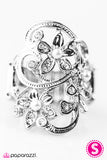 Paparazzi "Walking In Wonderland - White" ring Paparazzi Jewelry