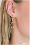 Paparazzi "Walk This Way" Gold Necklace & Earring Set Paparazzi Jewelry
