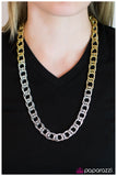 Paparazzi "Walk This Way" Gold Necklace & Earring Set Paparazzi Jewelry