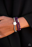 Paparazzi "Waltzing Wildflowers" Purple Bracelet Paparazzi Jewelry