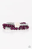 Paparazzi "Waltzing Wildflowers" Purple Bracelet Paparazzi Jewelry