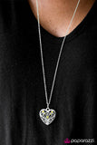 Paparazzi "Wandering Heart" Yellow Necklace & Earring Set Paparazzi Jewelry