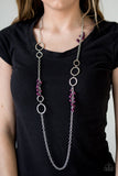 Paparazzi "Wanderlust Way" Purple Necklace & Earring Set Paparazzi Jewelry