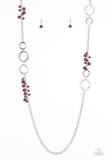 Paparazzi "Wanderlust Way" Purple Necklace & Earring Set Paparazzi Jewelry