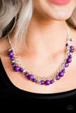Paparazzi "Wander With Wonder" Purple Necklace & Earring Set Paparazzi Jewelry