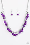 Paparazzi "Wander With Wonder" Purple Necklace & Earring Set Paparazzi Jewelry