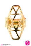 Paparazzi "Warrioress - Gold" ring Paparazzi Jewelry