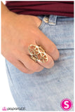 Paparazzi "Warrioress - Gold" ring Paparazzi Jewelry