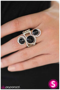 Paparazzi "Watch Me Now!" Black Ring Paparazzi Jewelry