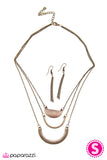 Paparazzi "Waterloo Sunset" Copper Necklace & Earring Set Paparazzi Jewelry