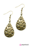 Paparazzi "Water Under The Bridge" Brass Earrings Paparazzi Jewelry