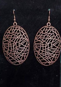 Paparazzi "Way Out of Line" FASHION FIX EXCLUSIVE Copper Earrings Paparazzi Jewelry