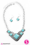 Paparazzi "Way To Make An EMPRESS-ion! - Blue" necklace Paparazzi Jewelry