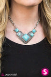 Paparazzi "Way To Make An EMPRESS-ion! - Blue" necklace Paparazzi Jewelry