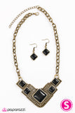 Paparazzi "Way To Make An EMPRESS-ion! - Brass" necklace Paparazzi Jewelry