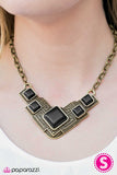 Paparazzi "Way To Make An EMPRESS-ion! - Brass" necklace Paparazzi Jewelry