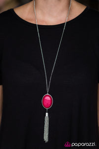 Paparazzi "Wayward Wanderer" Pink Necklace & Earring Set Paparazzi Jewelry