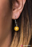 Paparazzi "Wayward Wanderer" Yellow Necklace & Earring Set Paparazzi Jewelry