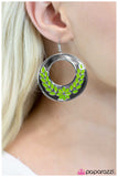 Paparazzi "We Are the Champions - Green" earring Paparazzi Jewelry