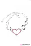 Paparazzi "Wearing My Heart On My Sleeve" Pink Bracelet Paparazzi Jewelry