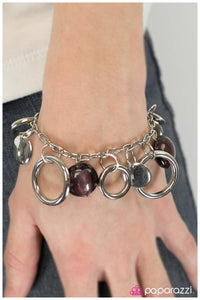 Paparazzi "Weather The Storm - Purple" bracelet Paparazzi Jewelry