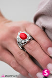 Paparazzi "We BEAD To Talk - Red" ring Paparazzi Jewelry