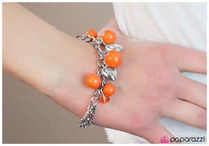 Paparazzi "We Belong Together" Orange Bracelet Paparazzi Jewelry