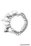 Paparazzi "We Belong Together" White Bracelet Paparazzi Jewelry