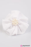 Paparazzi "Wedding Bliss" White Hair Clip Paparazzi Jewelry