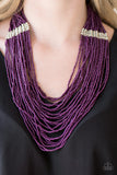 Paparazzi "We Got The BEAD!" Purple Necklace & Earring Set Paparazzi Jewelry