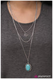 Paparazzi "We Have Chemis-TREE - Blue" necklace Paparazzi Jewelry