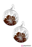 Paparazzi "Welcome to Paradise" Brown Earrings Paparazzi Jewelry