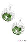 Paparazzi "Welcome to Paradise" Green Earrings Paparazzi Jewelry