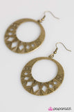 Paparazzi "Welcome To The Amazon" Brass Earrings Paparazzi Jewelry