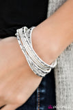 Paparazzi "Welcome To The Fashion Show - White" bracelet Paparazzi Jewelry