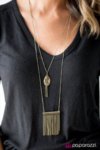 Paparazzi "Well Of Wishes - Brass" necklace Paparazzi Jewelry