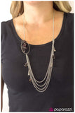 Paparazzi "Well-To-Do" Silver Necklace & Earring Set Paparazzi Jewelry