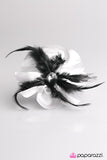 Paparazzi "Were All A Little Mad Here - White" hair clip Paparazzi Jewelry