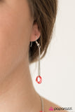 Paparazzi "West Coast Fashion" Red Necklace & Earring Set Paparazzi Jewelry