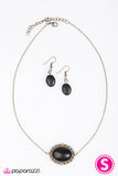 Paparazzi "Western Cameo" Black Necklace & Earring Set Paparazzi Jewelry