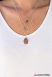 Paparazzi "Western Fairytale" Orange Necklace & Earring Set Paparazzi Jewelry