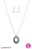 Paparazzi "Western Plains" Blue Necklace & Earring Set Paparazzi Jewelry