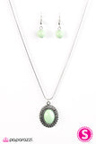 Paparazzi "Western Plains" Green Necklace & Earring Set Paparazzi Jewelry