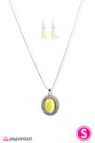 Paparazzi "Western Plains" Yellow Necklace & Earring Set Paparazzi Jewelry