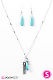 Paparazzi "Western Walkabout" Blue Necklace & Earring Set Paparazzi Jewelry